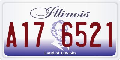 IL license plate A176521