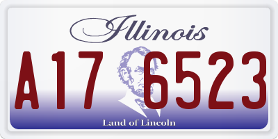 IL license plate A176523