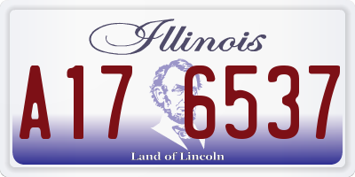 IL license plate A176537