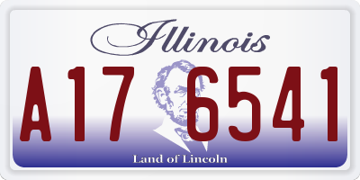 IL license plate A176541