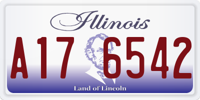IL license plate A176542