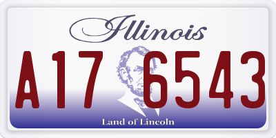 IL license plate A176543