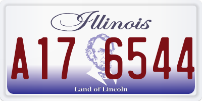 IL license plate A176544