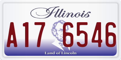 IL license plate A176546