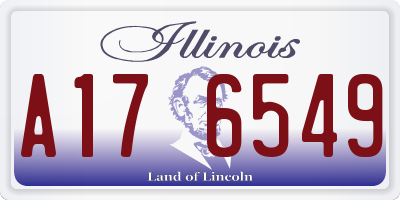 IL license plate A176549