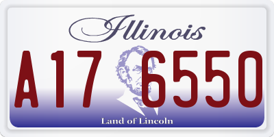 IL license plate A176550