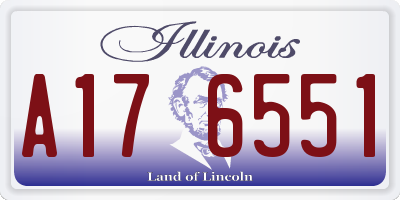 IL license plate A176551