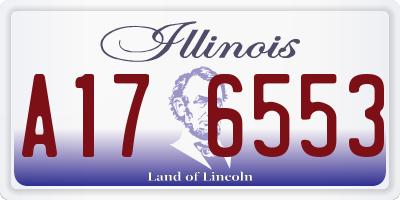 IL license plate A176553