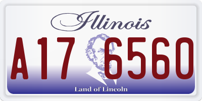IL license plate A176560
