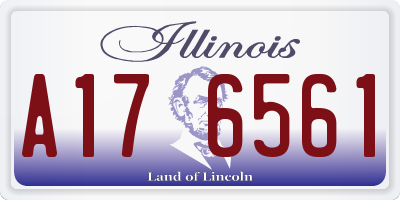 IL license plate A176561