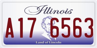 IL license plate A176563