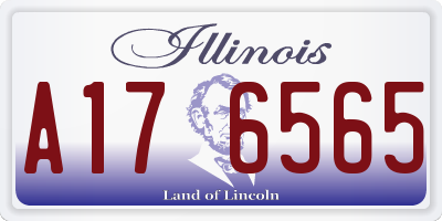 IL license plate A176565