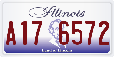 IL license plate A176572