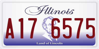 IL license plate A176575