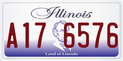 IL license plate A176576