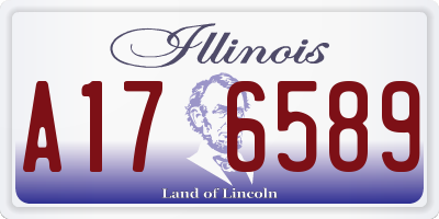 IL license plate A176589