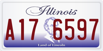 IL license plate A176597
