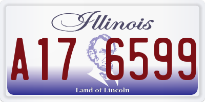 IL license plate A176599