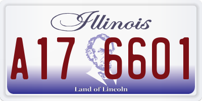 IL license plate A176601