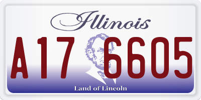 IL license plate A176605