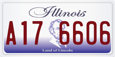 IL license plate A176606