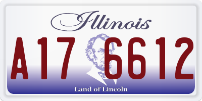 IL license plate A176612