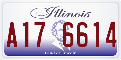 IL license plate A176614