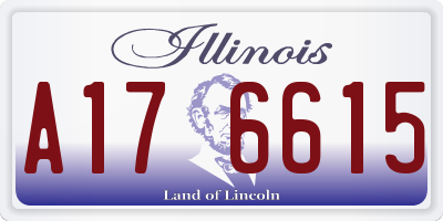 IL license plate A176615