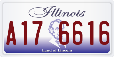IL license plate A176616