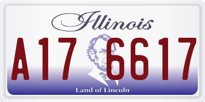 IL license plate A176617