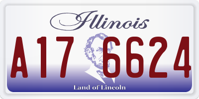 IL license plate A176624
