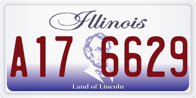 IL license plate A176629