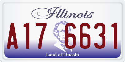 IL license plate A176631