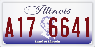 IL license plate A176641