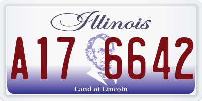 IL license plate A176642