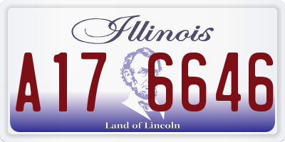 IL license plate A176646