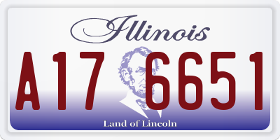 IL license plate A176651