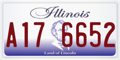 IL license plate A176652