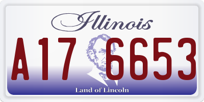 IL license plate A176653