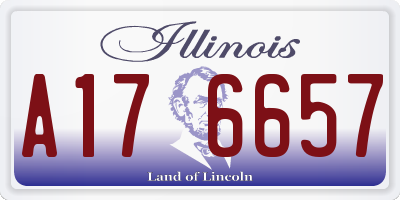 IL license plate A176657