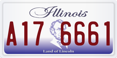 IL license plate A176661