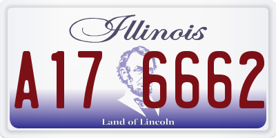 IL license plate A176662