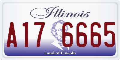 IL license plate A176665