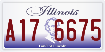 IL license plate A176675