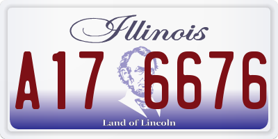 IL license plate A176676