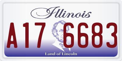 IL license plate A176683