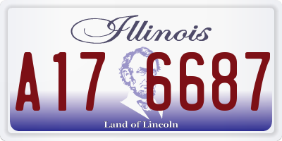 IL license plate A176687