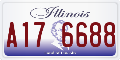 IL license plate A176688