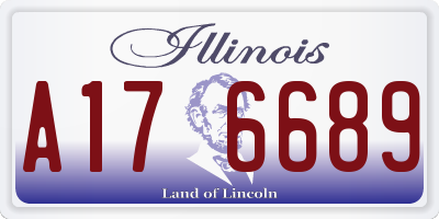 IL license plate A176689