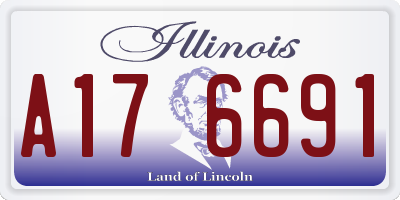 IL license plate A176691